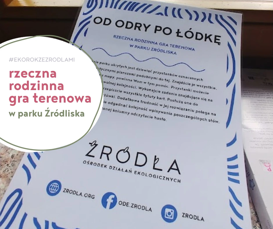 zdjecieprzedstawiające kartę tytułową gry rzecznej Od Odry po Łódkę